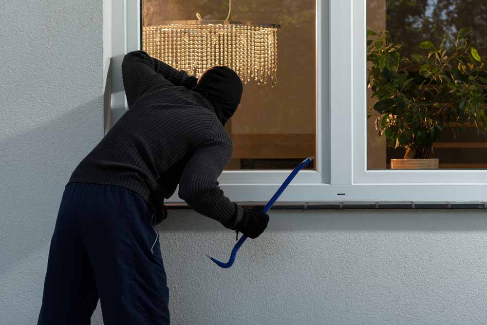 burglar looking into home