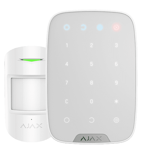 alarm system keypad and sensor