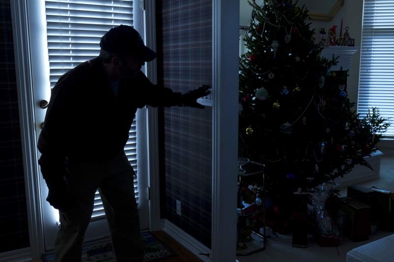 intruder in home at christmas