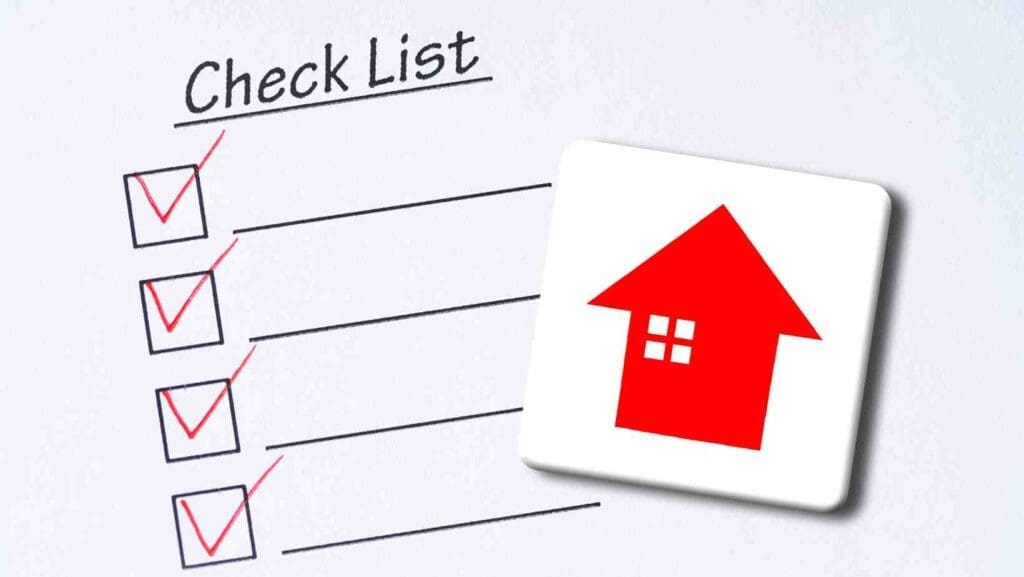checklist for your home